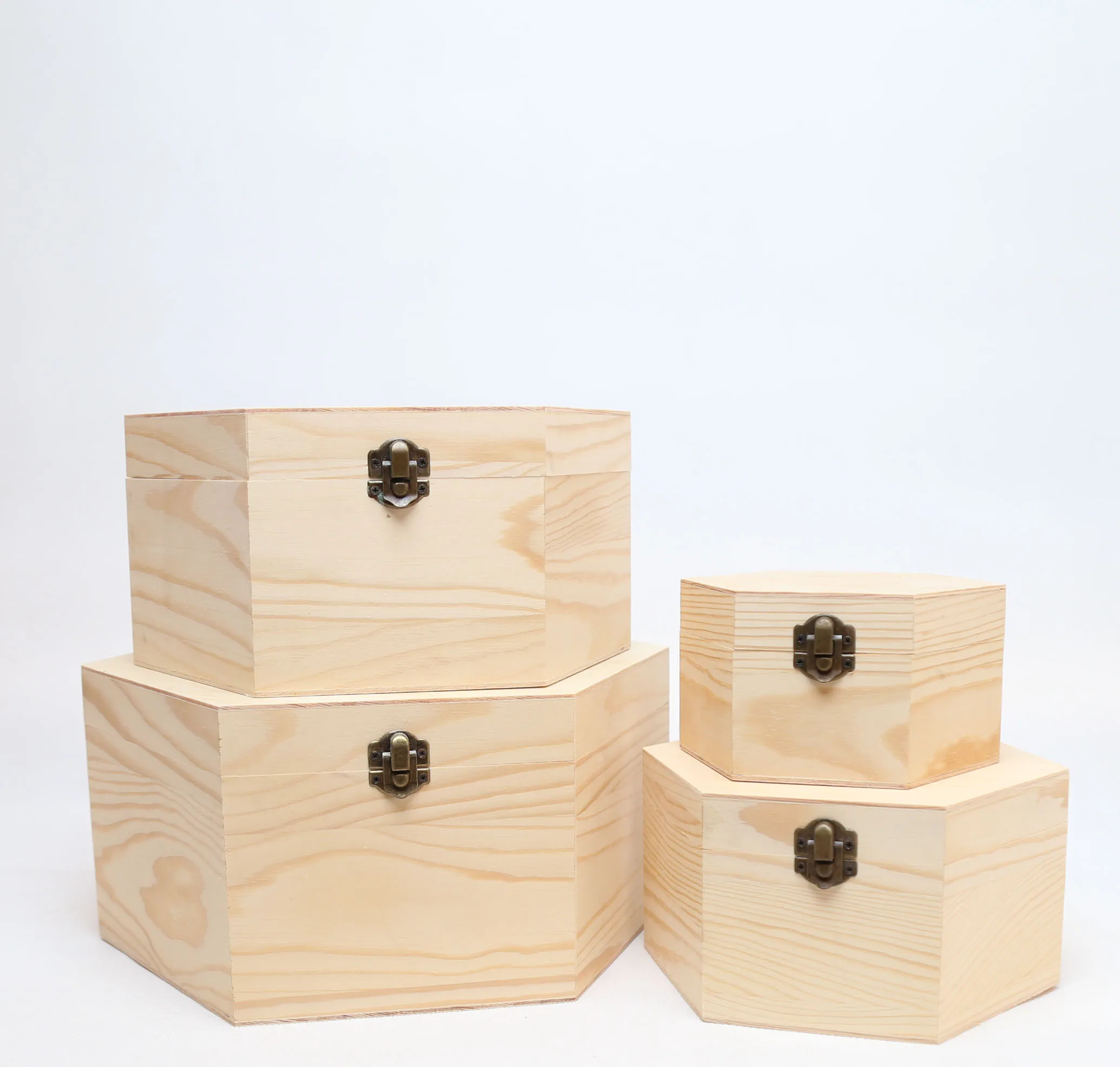 Pinewood Wooden Boxes Unfinished Wood Boxes With 4 Pcs Buy Wooden