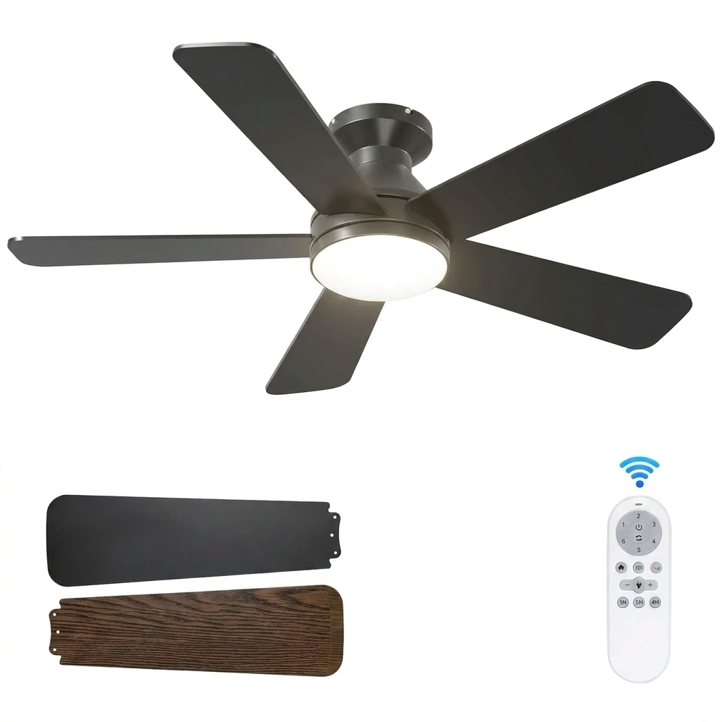 Ceiling Fan, 265V, 30W LED Light, Metal - detail 2