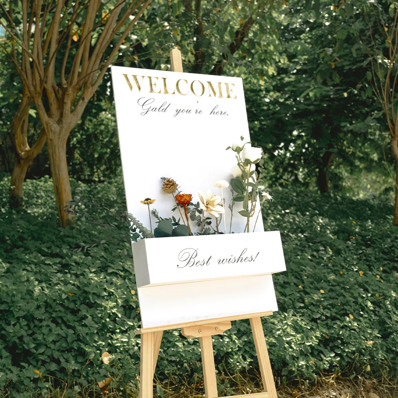 PVC Wedding Welcome Sign - Customizable 3D Letter Arrangement