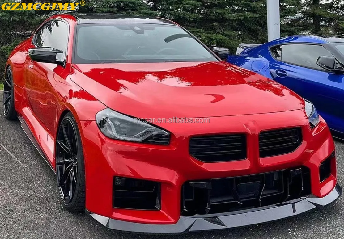 ドライカーボンM2 G87カーバンパーセパレーターBMW M2 G87 R44カーボン
