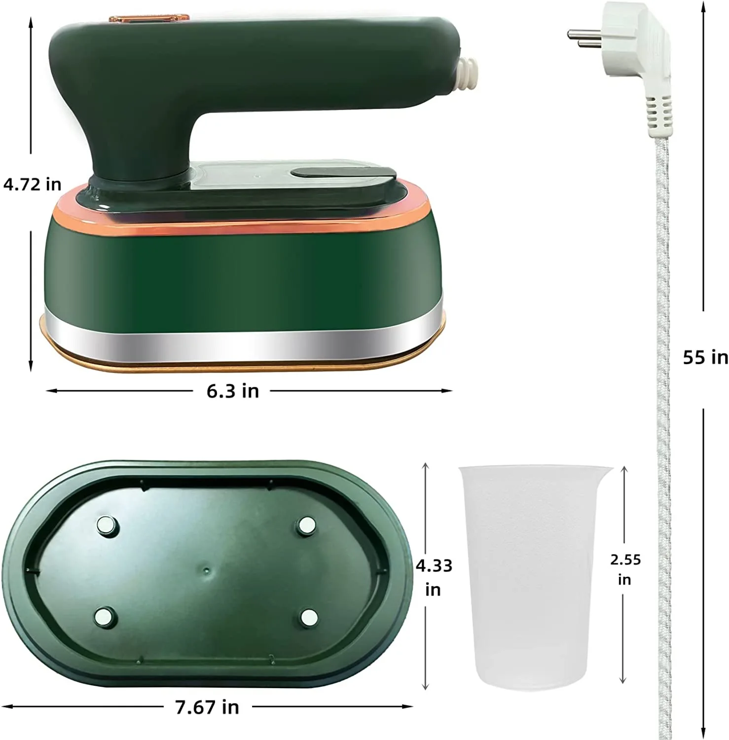 1200w Handheld Foldable Garment Steamer Machine 120ml Electric 2 In 1