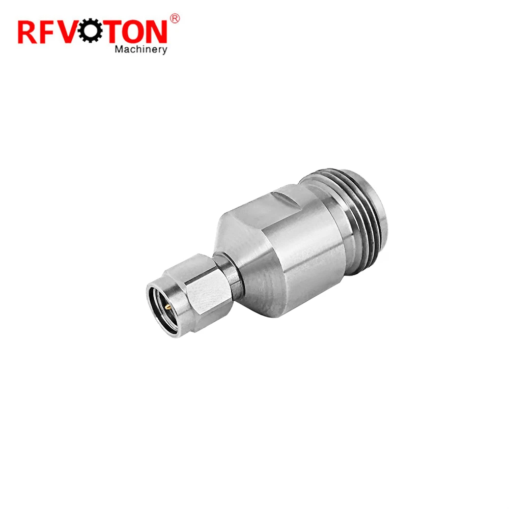 High frequency stainless steel millimeter wave N SMA 2.4mm 3.5mm 2.92mm male female RF adapter connector for 5G supplier
