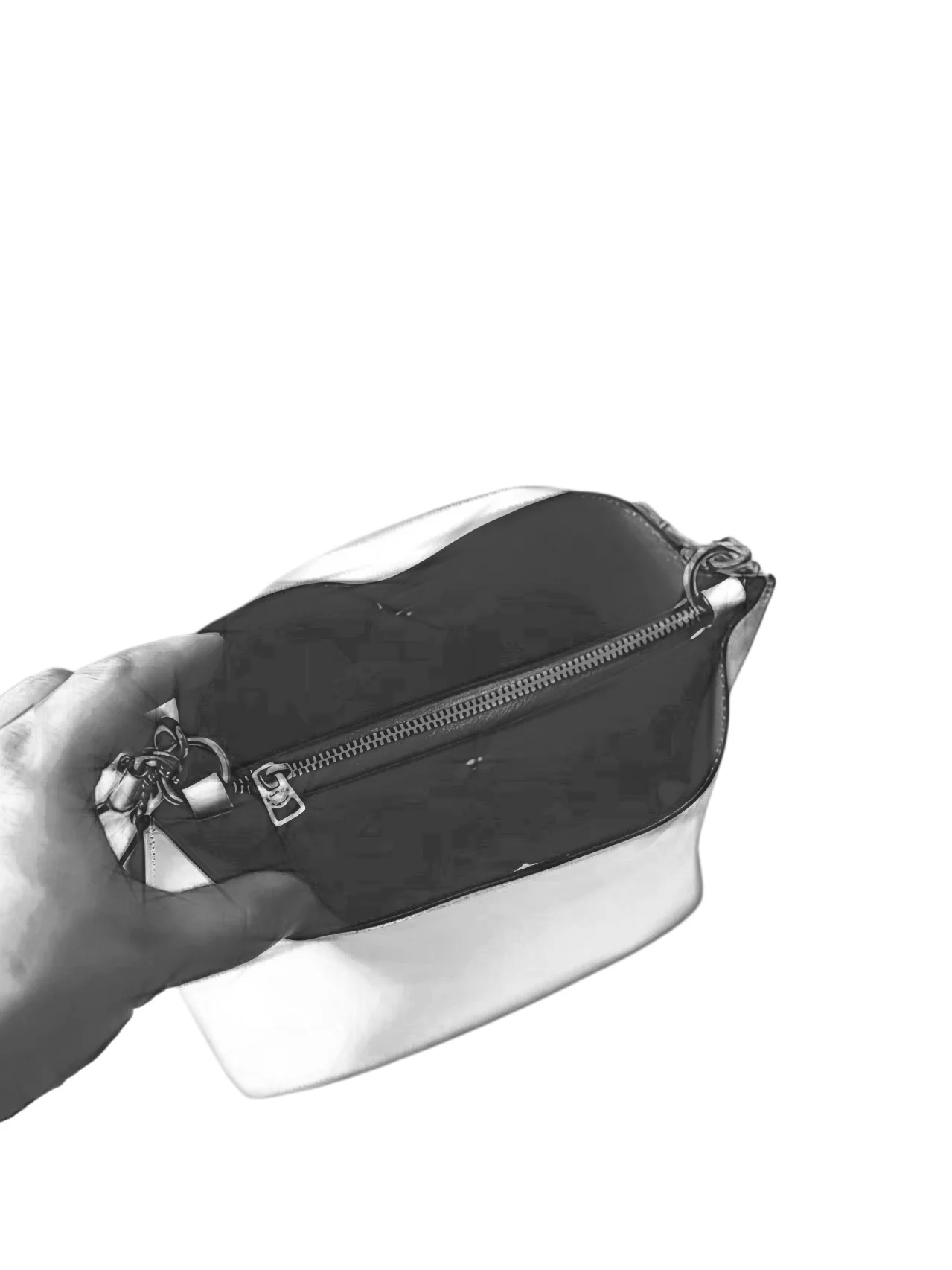 Soft Genuine Leather Women’s Tote Bag Large Capacity High-End Black Commute Shoulder Bucket Bag Drawstring Closure