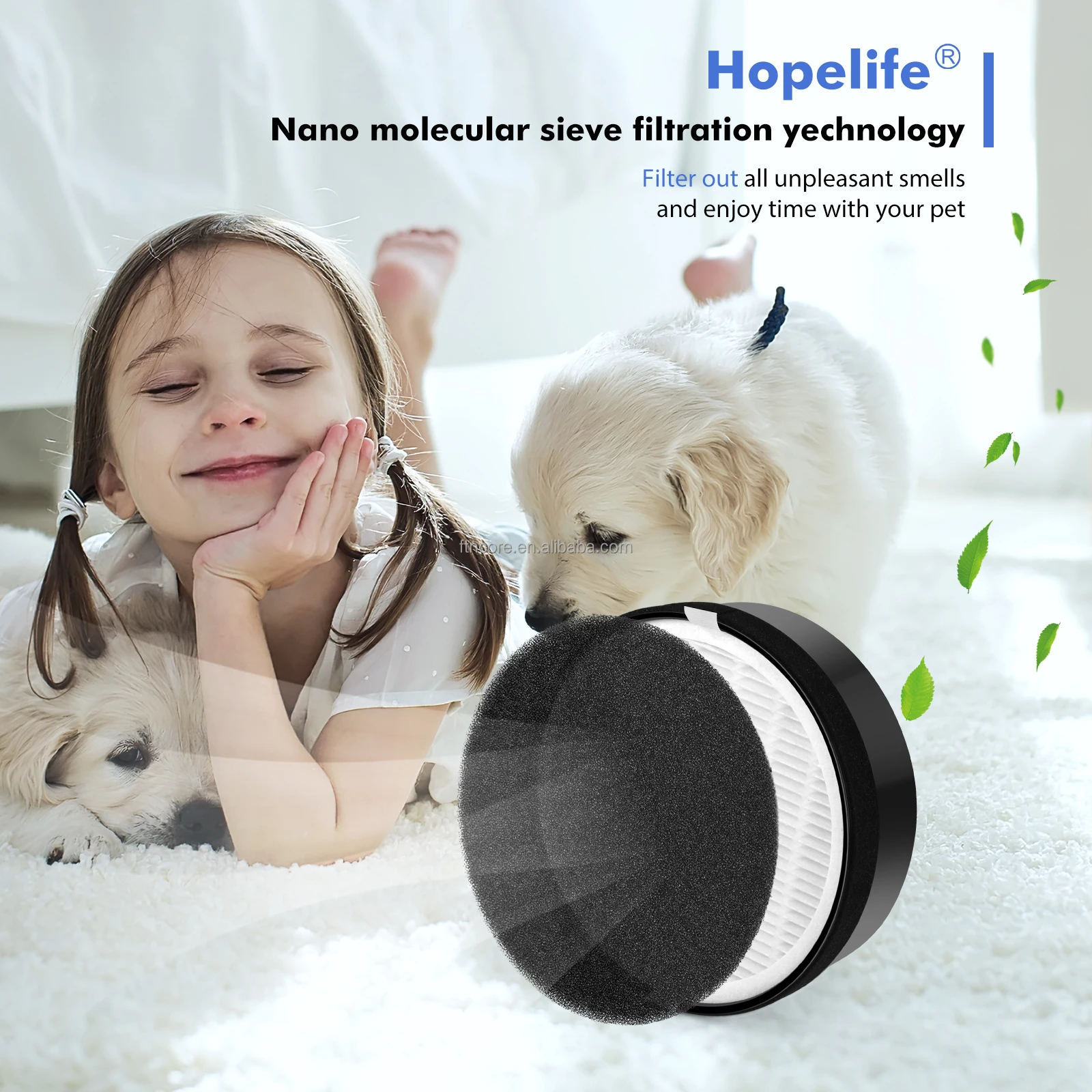 High Efficiency H13 True Nano HEPA Replacement Filter air purifier with hepa Filter Compatible with LEVOIT LV-H132
