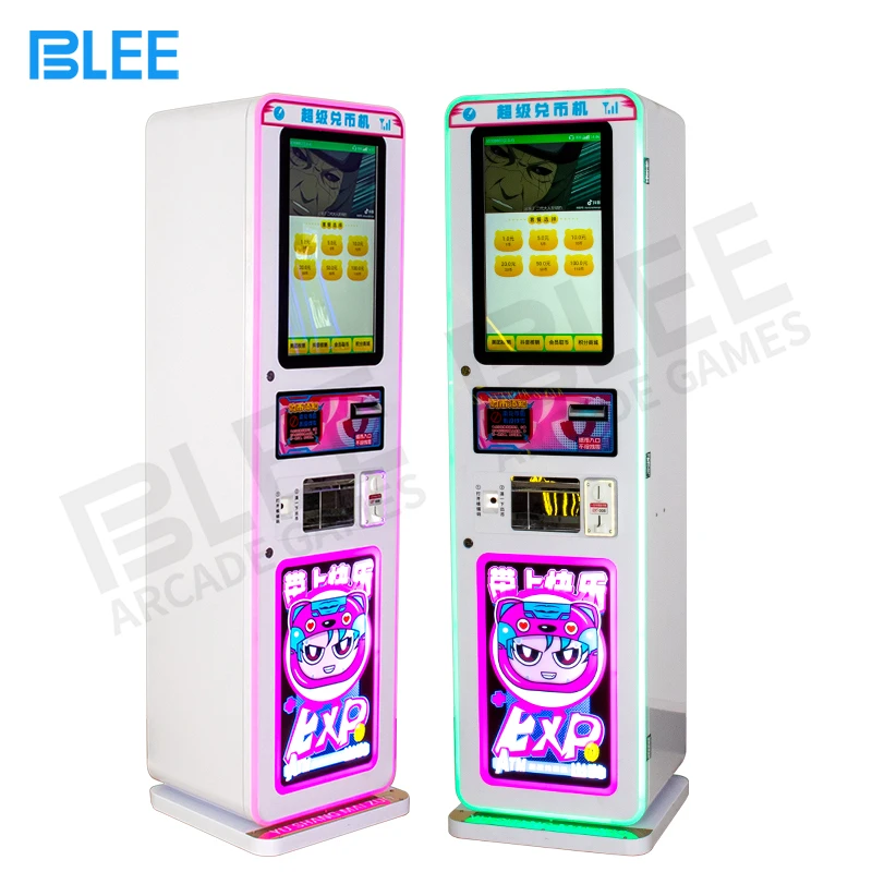 Custom Token Coin Exchange Machine Auto Atm Currency Exchange Machine Coin Change Dispenser Coin Change Vending Machine Arcade