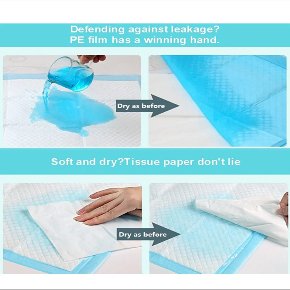 All Size Super Dry Disposable Bed Mat Pad And Nursing Under Pad For