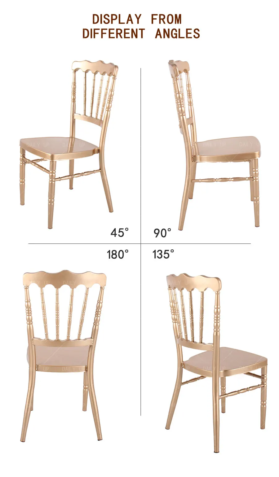 Metal Napoleon Chair Golden or White Napoleon Chair white wedding chairs