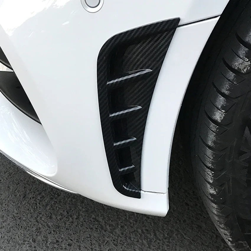 Front Lip Diffuser Spoiler Air Intake Vents Bodykit for Mercedes C Class W205 C205 S205 Facelift AMG-Line 2019+
