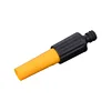 Plastique orange + noir