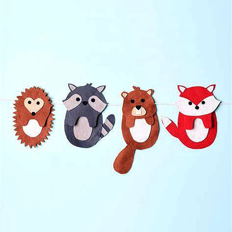 Детская палатка украшение подвесной мобильный Лев Слон Обезьяна Жираф войлочные игрушки для подвешивания