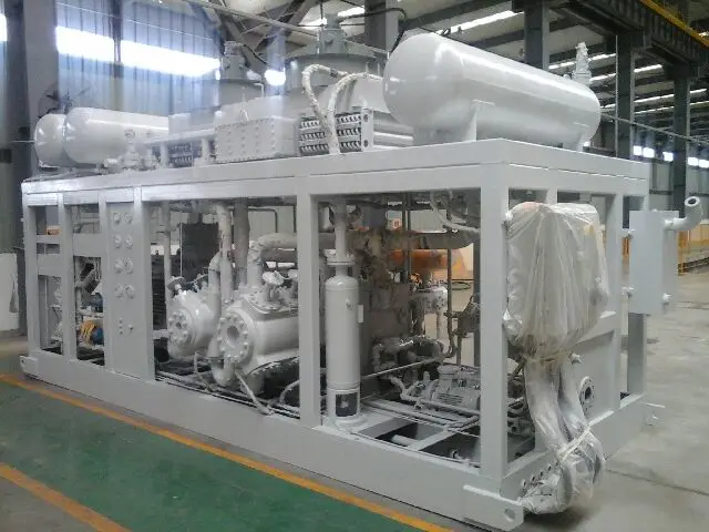 LNG-BOG recovery compressor for nature gas filed