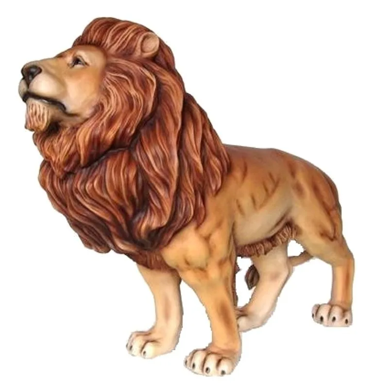 Life Size Animal Sculpture Fiberglass lion Statue