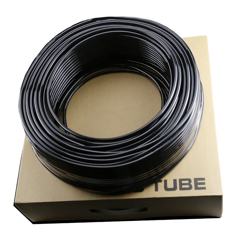 Tubo Pneumatico In PU 20m - 6mm Esterno X 4mm Interno, Nero, Con Tagliapatubi
