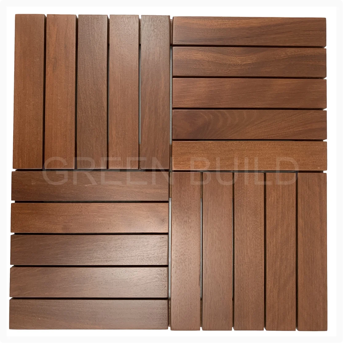 Kempas Merbau IPE Wood Pavers Decking Tiles-Eco-Friendly Interlocking ...