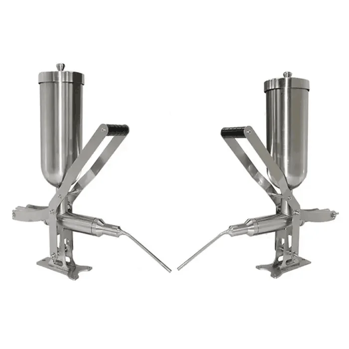 Manual Puff Peanut Butter Paste Jam Chocolate Churros Cake Bread Donut Filler Ice Cream Filling Machine - Image 4