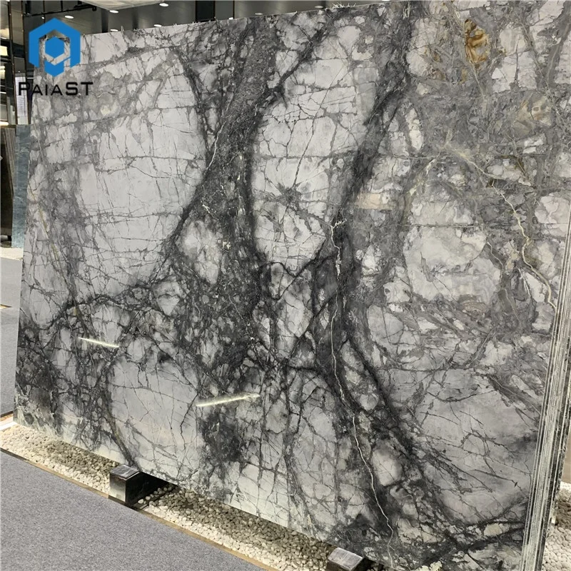 product brazil best quality wholesale invisible grey marble slab for countertop and wall-3