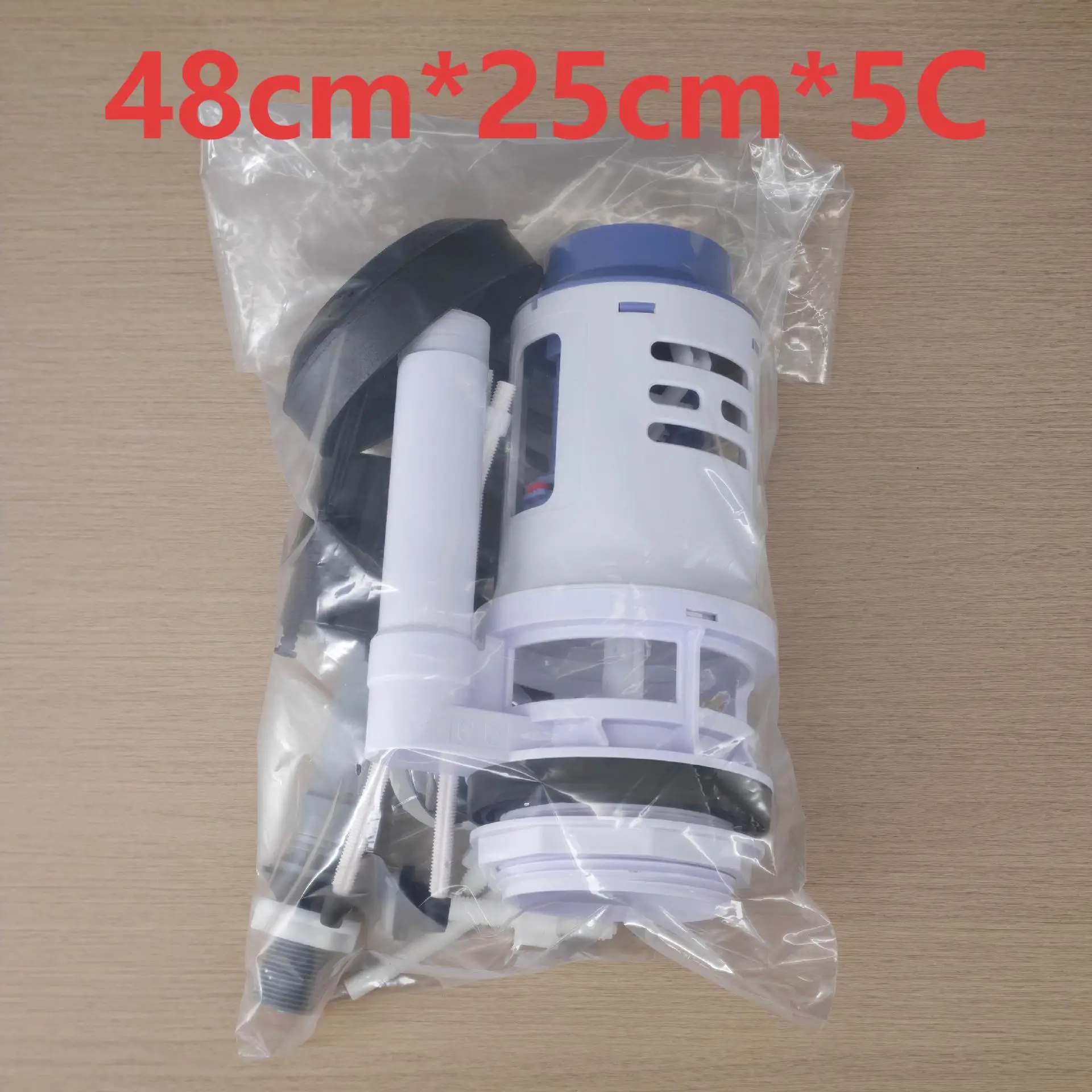 Dual Flush Toilet Valve With Push Button - Water Saving Replacement For One & Two Piece Toilets