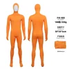 02 Bright Orange Full-Coverage Faceless Bodysuit
