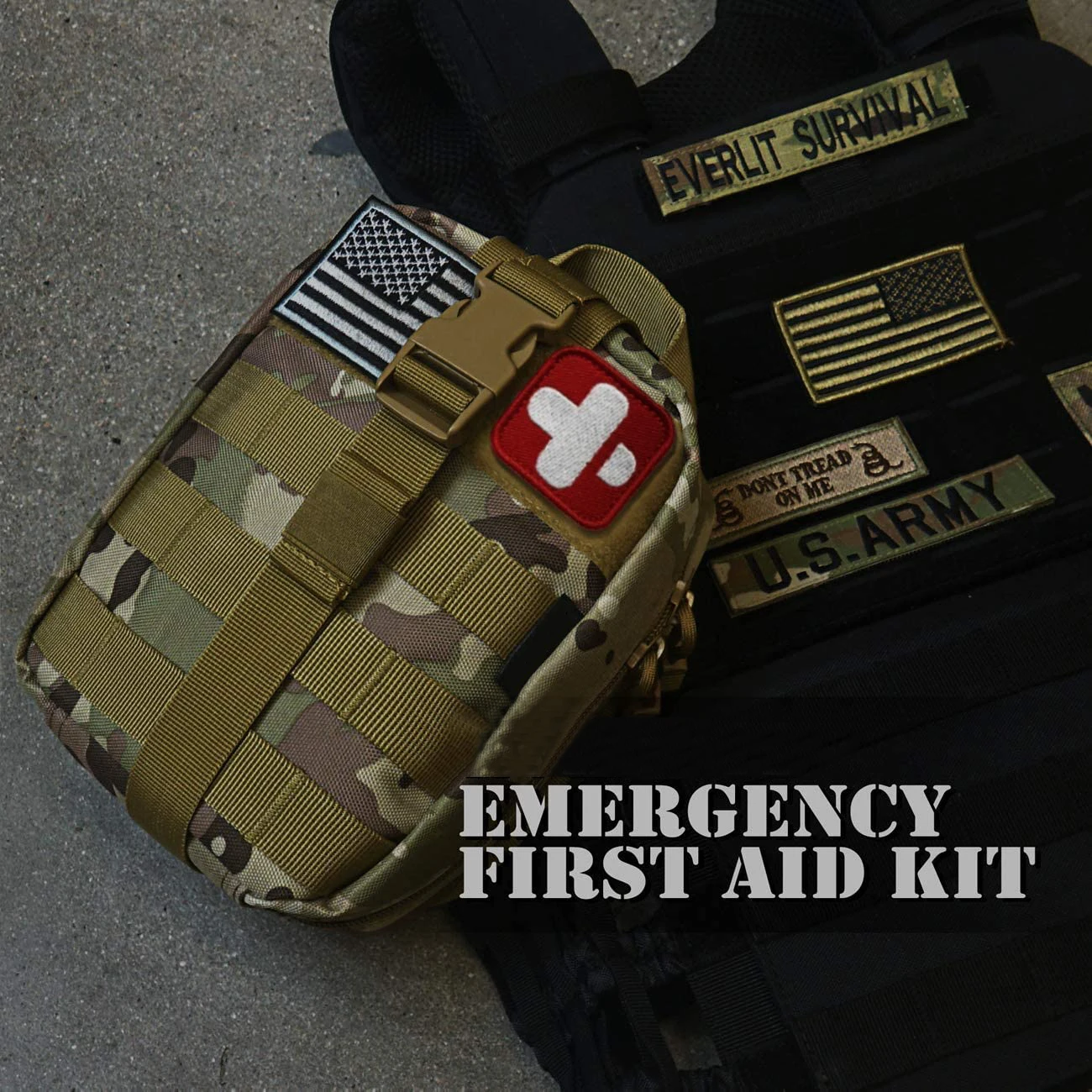 Ifak Molle Pouch Tactical Molle Medium Trauma First Aid Kit Medical Bag Pouch Wit Trauma Kit