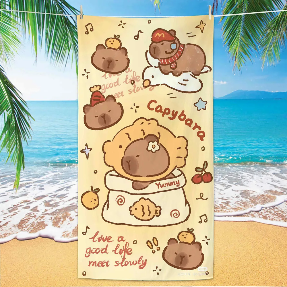 Kapi Bara Kids Beach Towel Cute Dolphin Water Cartoon Pattern Quick-Drying Microfiber Bath Towel Explosion Print supplier