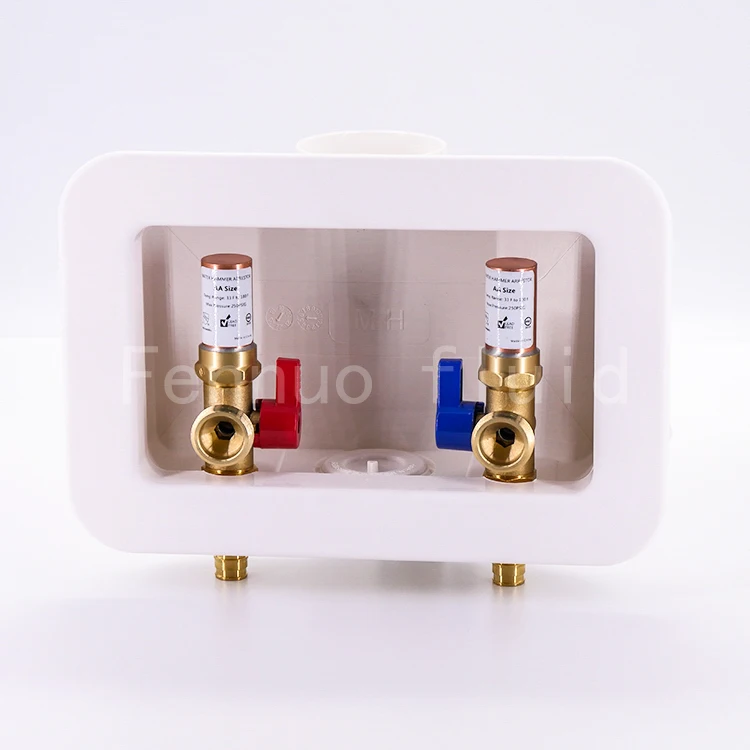 Factory Supply High Quality Brass Washing Machine Water Hammer Arrestor Outlet Box F1960 copper wate