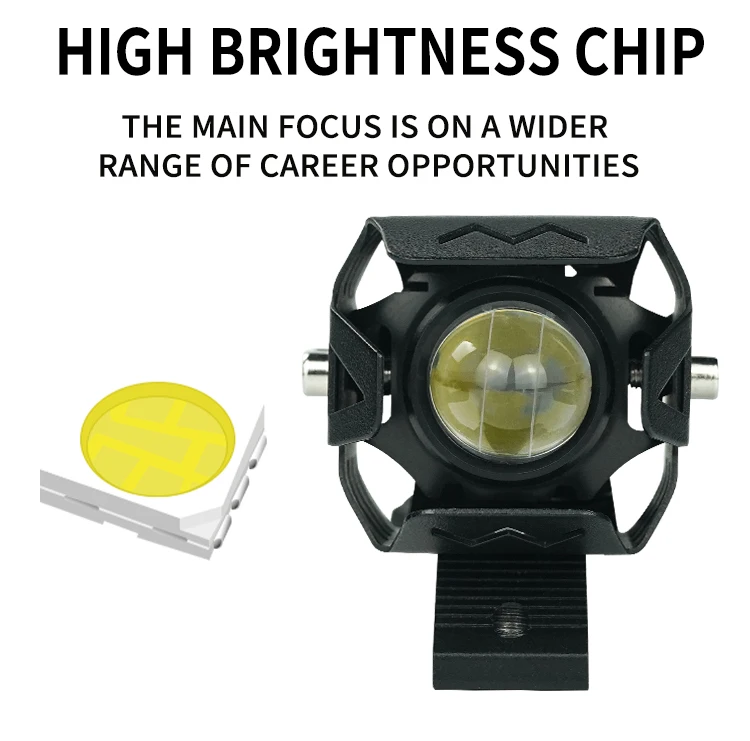 HJG M1 M3 M5 M6 PLUS Headlight LED Mini Driving Light Motorcycle Accessories White Yellow Adjustable LED Fog Driving Lights