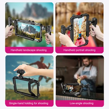 New Model Outdoor Live Phone Stabilizer Universal Handheld Video Shooting Bracket with Bluetooth Aluminum Alloy Material detail image