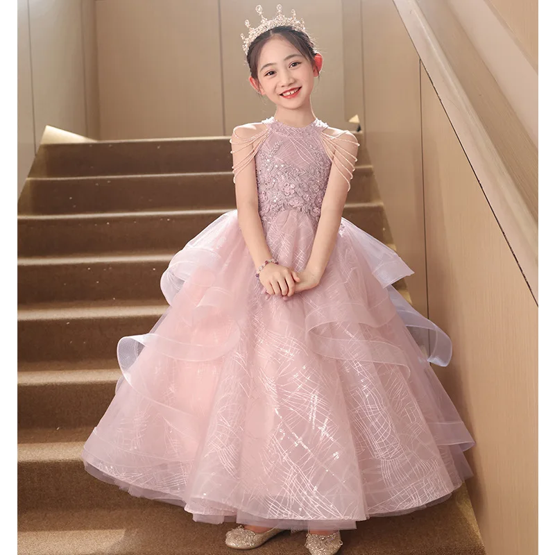 Luxury Pink Princess Dress - Perfect for Birthday Performances
