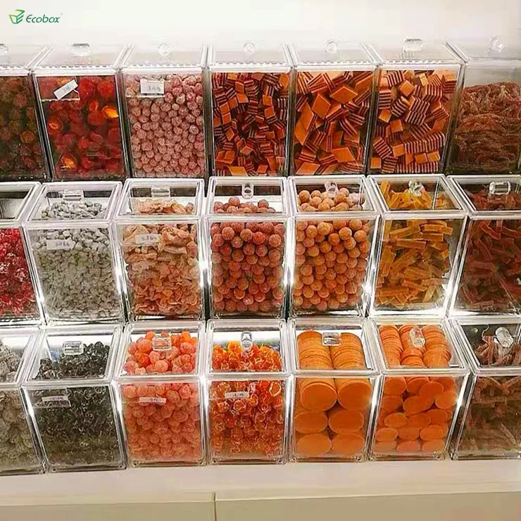 Ecobox Supermarket and Retail Store Transparent Plastic Bulk Food