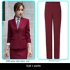 Abito da donna rosso vino + pantaloni