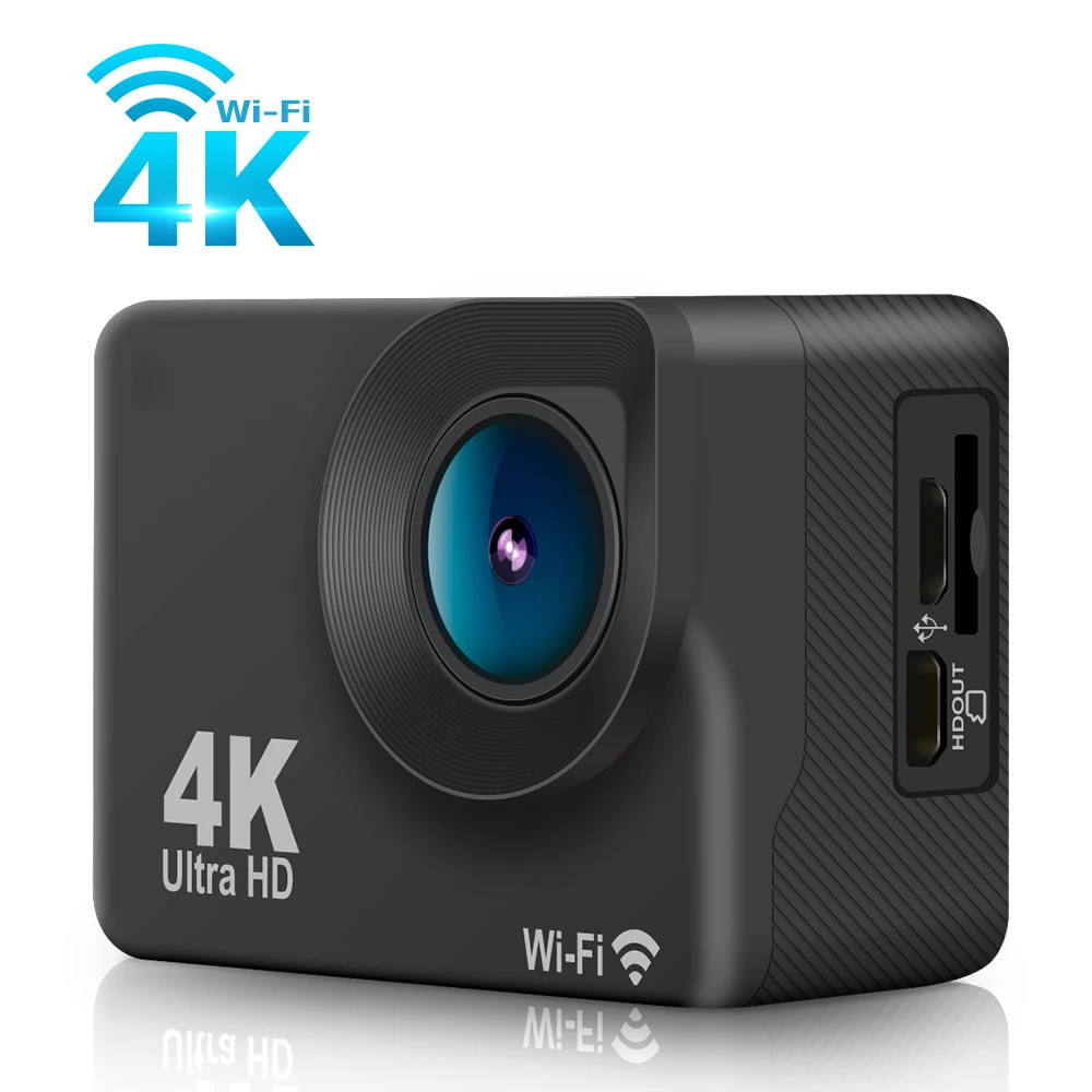 Topu.y Original H9r Action Camera Hd 4k 12mp 170 Degree Wide Angle