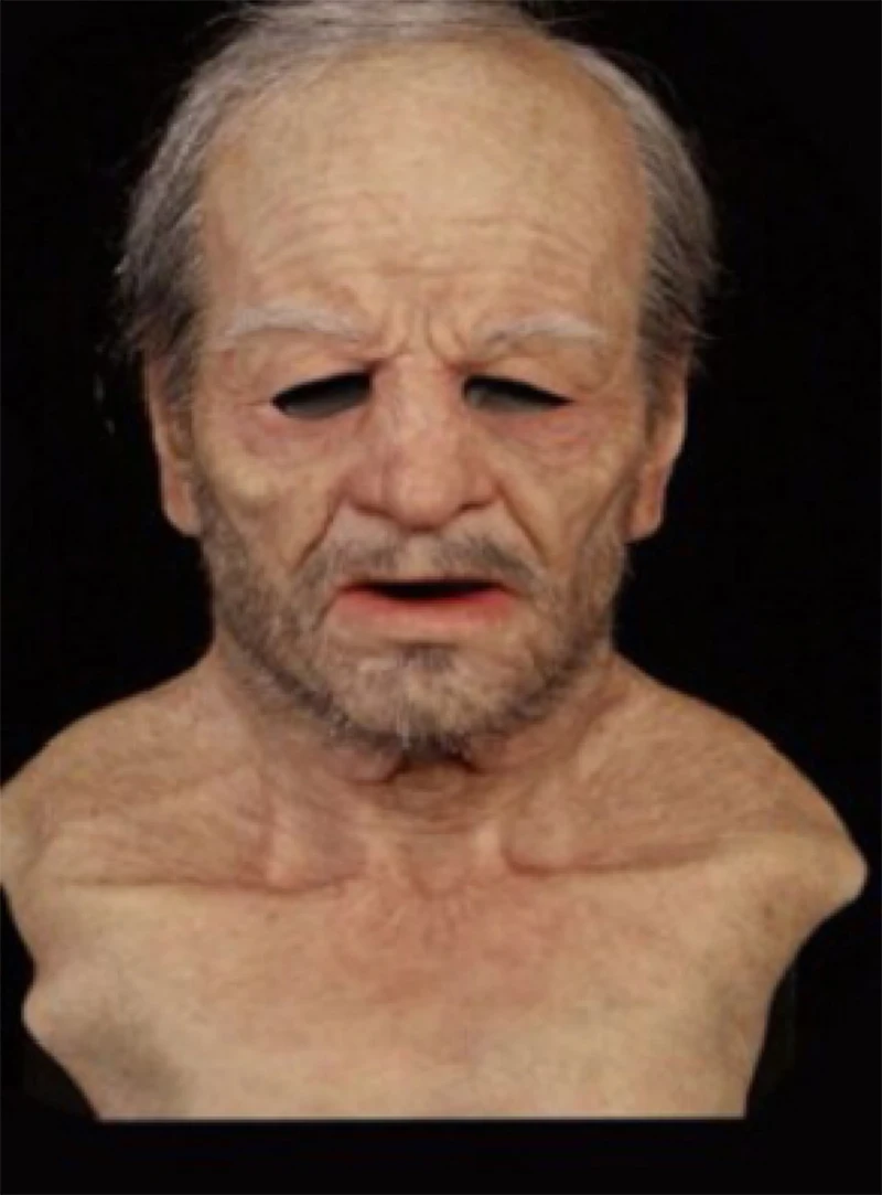 Masquerade Party Ultrarealistic Full Face Witch Mask Latex Scary Human