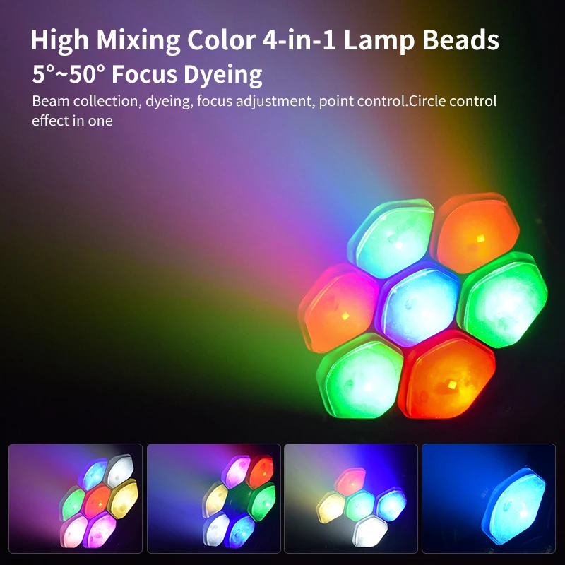 7x40 Bee Eye 7*40W RGBW LED Wash Moving Head Light for Stage