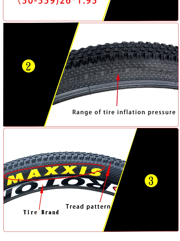 MAXXIS PACE マウンテンバイクタイヤ 26インチ 26 * 1.95 M333 耐摩耗
