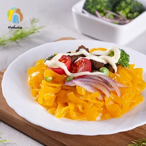 Wholesale Vegetarian Carrot Fettuccine Konjac Pasta Fresh Instant Ramen Ketogenic Shirataki in Box or Bag Packaging