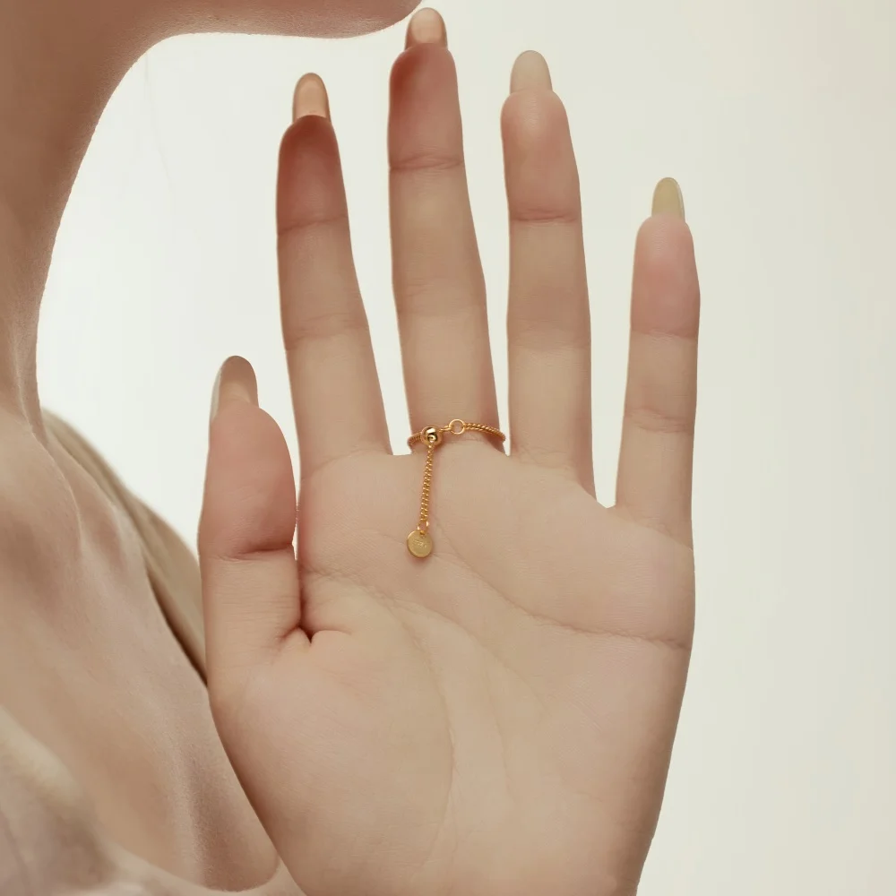KAKODIY Unique Personalized Design Beautiful Rhodium 18K Gold Plated 925 Sterling Silver Chain 5A Zirconia Christmas Jewelry Ring detail 3