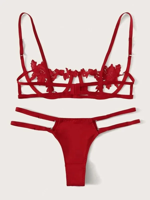 Hollow Out Flowers Dessous - Sexy Lingerie for Women
