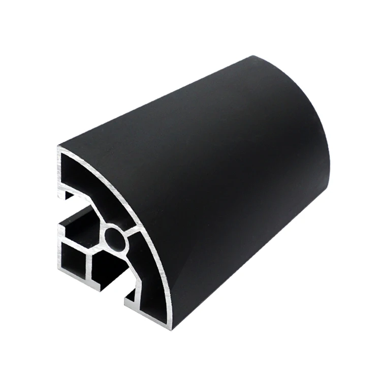 4040R Black Industrial Extruded Corner Aluminum Profile Suitable for Automation Equipment Frame