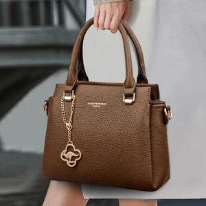 Brand Pendant Decoration Luxury Ladies' Shoulder Bag Kangaroo Women Crossbody Bag Customized Fashion Leather Tote Bags
