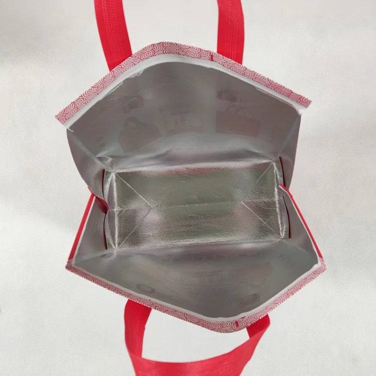 Custom Logo Insulated Heat Soft Sided Reusable Cooler Bag Ice Cooling Thermal Cool Lunch Bag Thermo Lunch Bags for Food Delivery