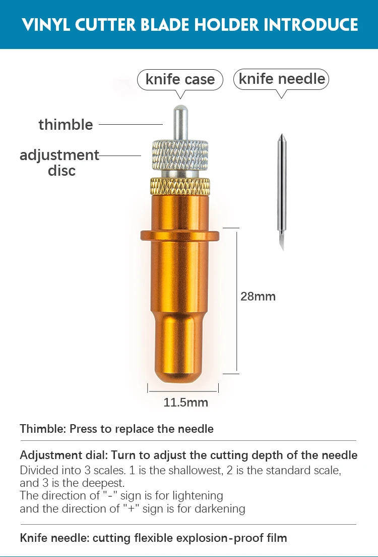 vinyl cutting machine graphtec needle holder