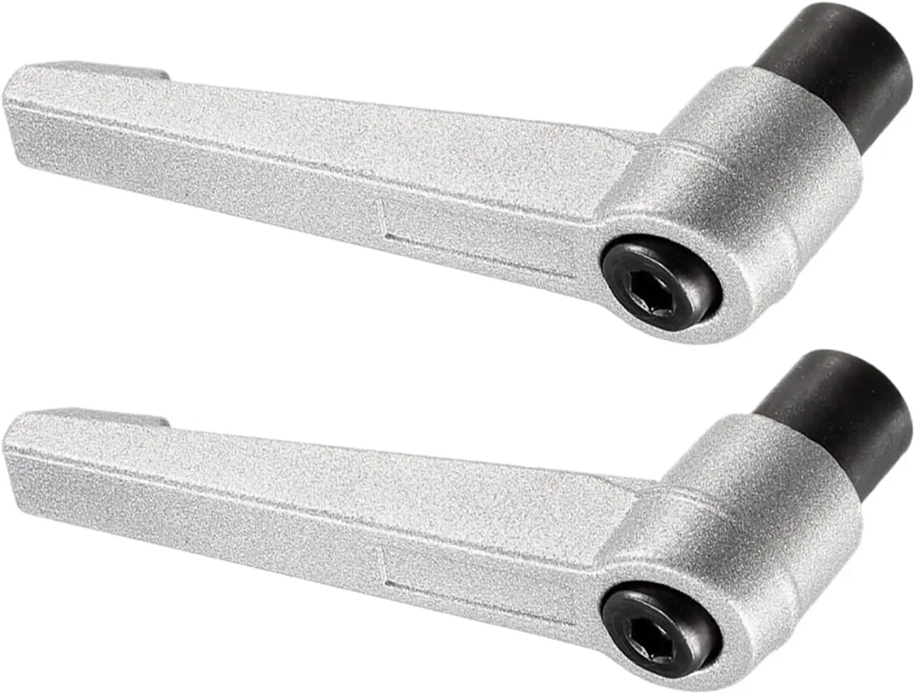 Klemmhebel-Griffe M8 X 80 Mm – Einstellbarer Schnellspanner Mit Rastfunktion, 360° Drehbar, Schwarz – 2 Stück Für Drehmaschinen & Maschinen