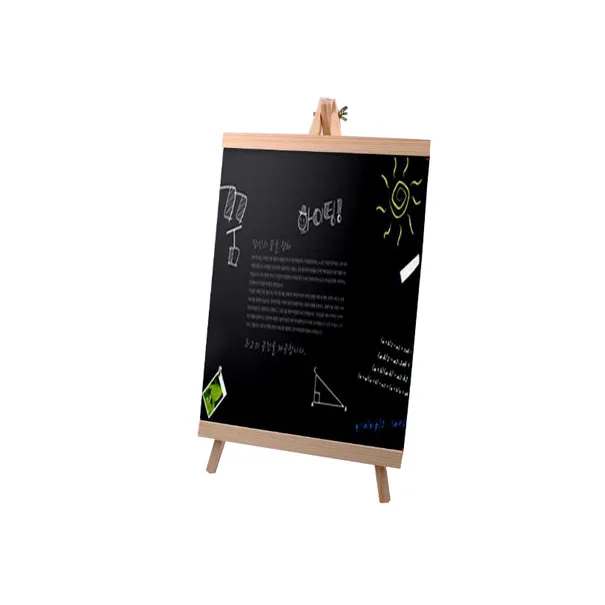 Wooden Small Message Blackboard Vertical Display Erasable Writing Board Bulletin Board