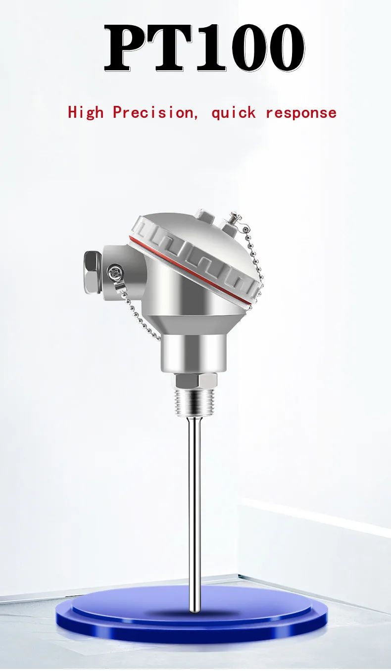 PT100 Temperature Sensor - Integrated 4-20ma Transmitter