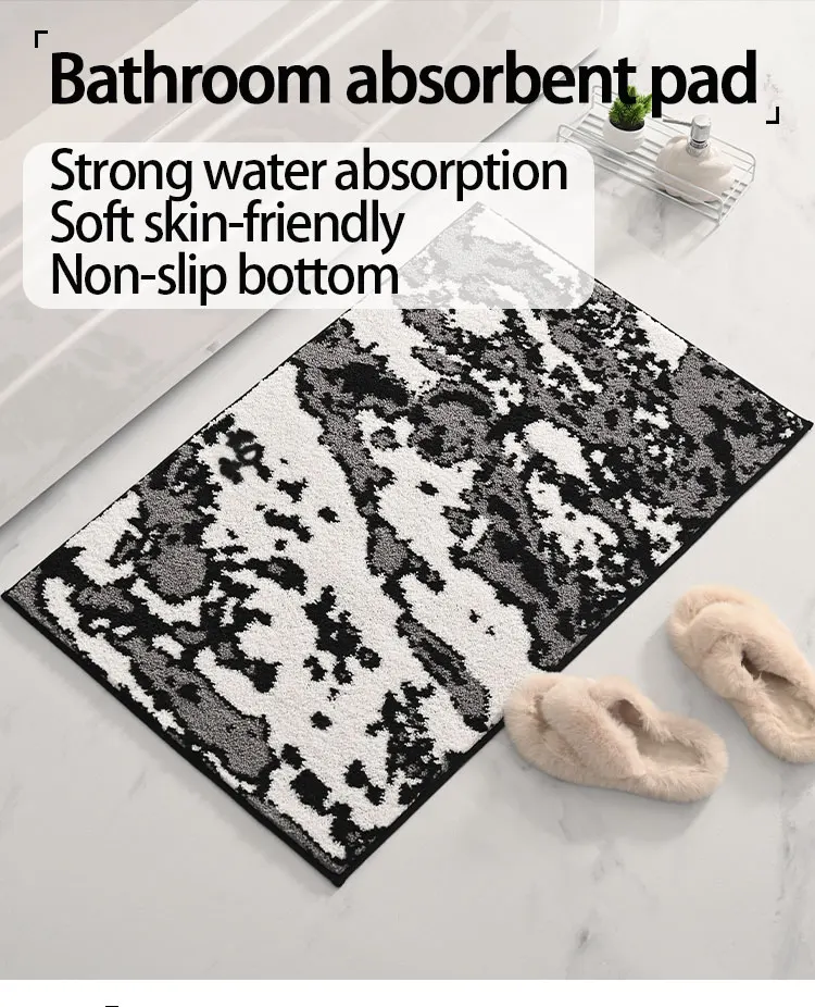 Super absorbent bath mat quick drying bathroom rug Floor Mat Microfiber Bath Mat For Bathroom stone Floor Carpet manufacture