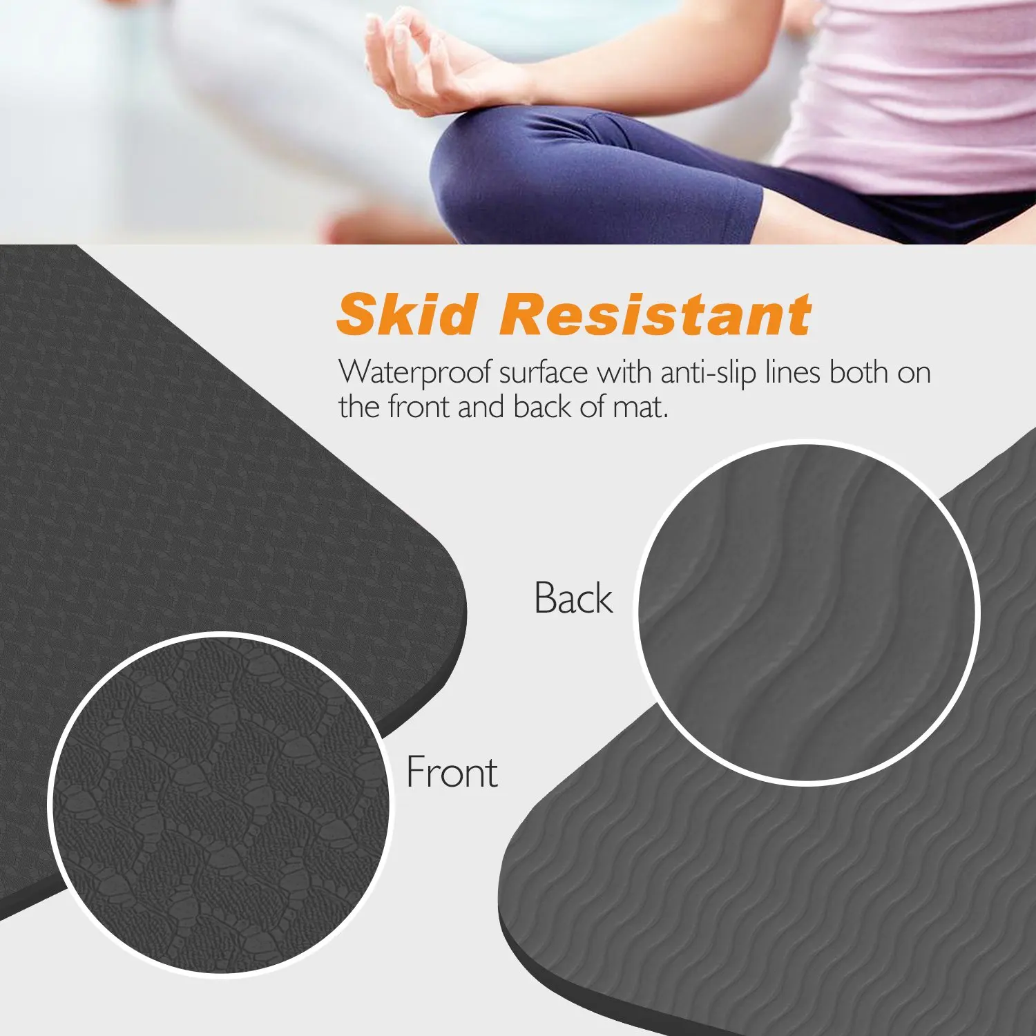 Free Sample Custom Tpe Yoga Mat Pattern Printed Eco Friendly  Instructional Non-slip Kid Mat Yoga 10mm Yoga Mats Custom Logo