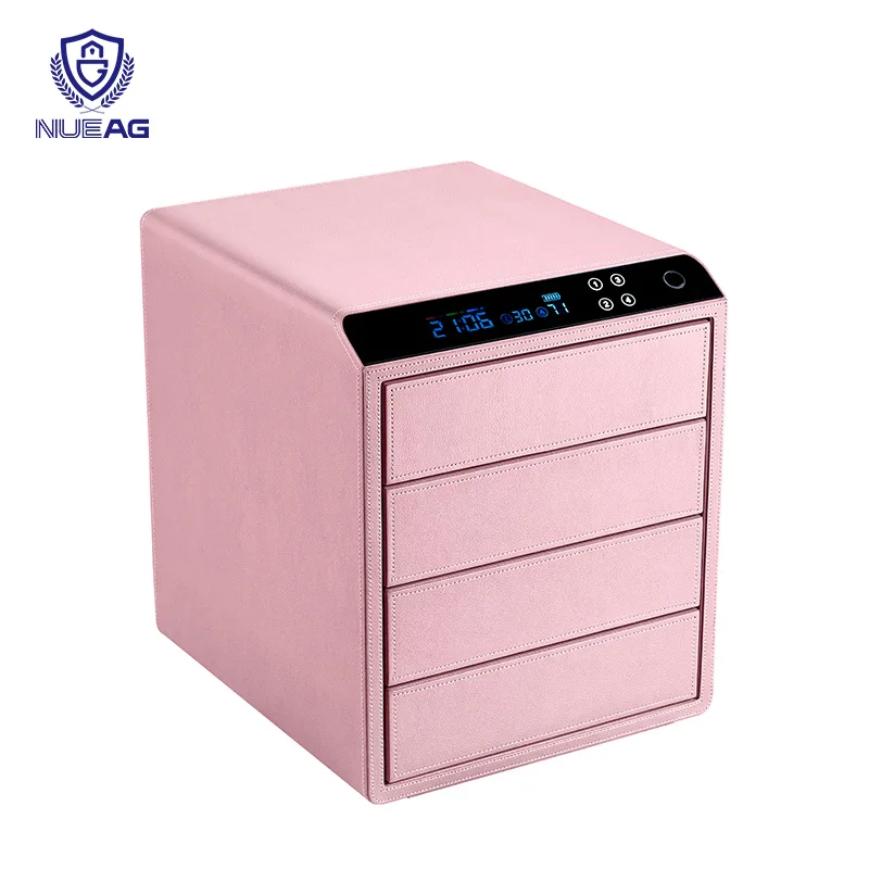 Durable Steel Material Secret Hidden Compartment Stash Storage Drawer Security Cash Safe Box with Fingerprint Lock