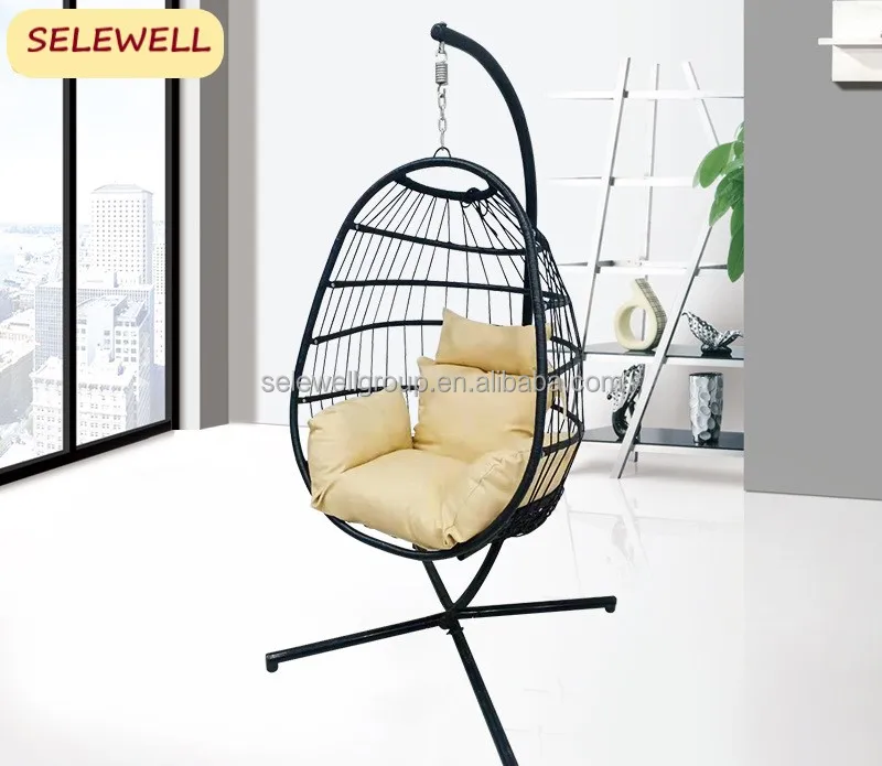 Outdoor Modern Oversize Egg Chair Standing Chairs Big Space With Thick