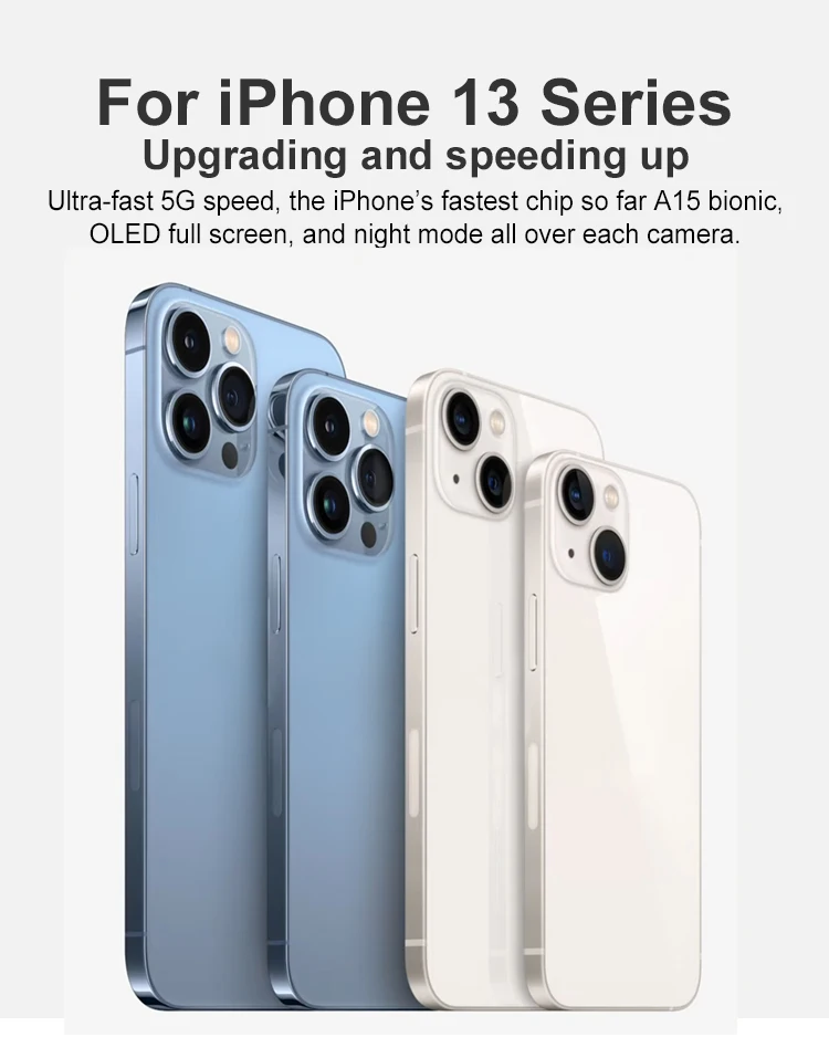 High Quality Original for Used Phone 13 Used Unlocked I Phone 13 Mobile Phone 256gb 512gb