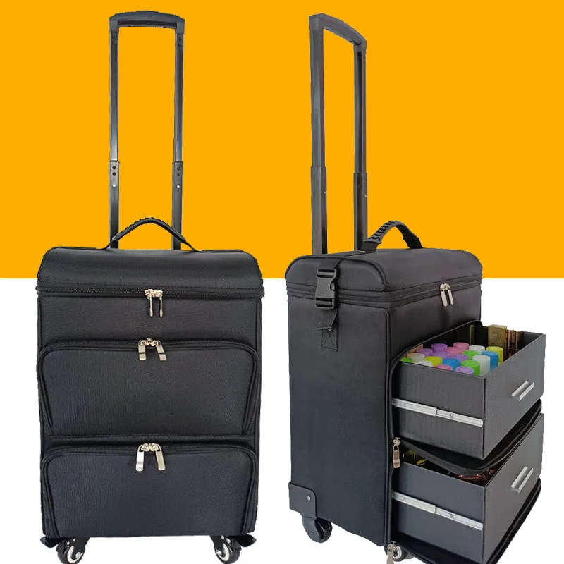 Beauty Nail Tattoo Manicure Trolley Box 